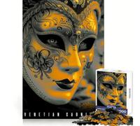 Venetian Mask Jigsaw Puzzles 1000 Pieces Cognitive Skill Gentle Pastime Solid Lock Unique Xmas Gift (50x75cm)