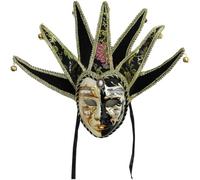 Venetian Masquerade Mask Full Face Jester Mask Carnival Costume Cosplay Dress Up Accessory for Performance Party