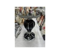 Venetian Mirrored Romany Table Black 34x63Cm