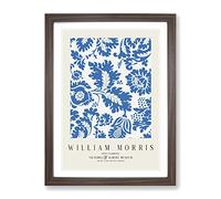 Venetian Pattern By William Morris Classic Painting Framed Wall Art Print, Ready to Hang Picture for Living Room Bedroom Home Office Décor, Walnut A4 (34 x 25 cm)