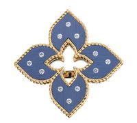 Venetian Princess 18ct Rose Gold Blue Titanium and Diamond Ring