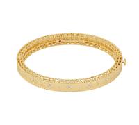 Venetian Princess 18ct Yellow Gold 0.50ct Diamond Bangle - Size Small