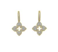 Venetian Princess 18ct Yellow Gold 0.78ct Diamond Drop Earrings