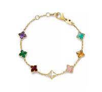Venetian Princess 18ct Yellow Gold Mixed Gemstone Bracelet