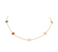 Venetian Princess 18ct Yellow Gold Mixed Gemstone Necklace