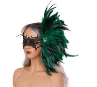 Venetians Eye Feathered Half Face Eye For Masquerades Proms Halloween Party Cosplay Photo Gift Masquerades