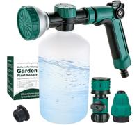 VENETIO 8-Dial Hose Attachment Spray Gun for Liquid Fertilizer/Soap | Precision Lawn & Garden Feeder Pro for Uniform Fertilizing and Watering Plants | Hose-End Nozzle Sprayer with 34oz Bottle