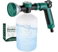 VENETIO 8-Dial Hose End Sprayer for Liquid Fertilizer/Soap | Precision Lawn, Yard & Garden Feeder for Uniform Fertilizing and Watering Plants | Hose Attachment Spray Gun with 34oz Dispenser Bottle