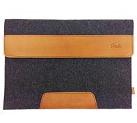 Venetto sleeve for 15.6 Inch Laptop Ultrabook Protective Case for 15" Notebook Felt Bag for Acer Aspire, Asus, HP, MSI, Lenovo, Microsoft Surface (Black Melange)