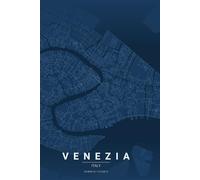 Venezia City Map Urban Blueprint College Ruled White Paper Composition Notebook: deal for School, University, Office, Travel Notes, Work and Free Time or as a Diary or Journal