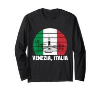 Venezia Italia Souvenir Venice Italy Flag Reminder Men Women Long Sleeve T-Shirt