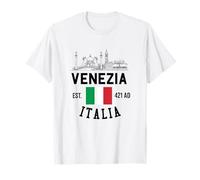 Venezia Italia Souvenir Venice Italy Flag Reminder Men Women T-Shirt