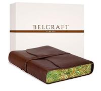 Venezia Romantica Large Leather Journal, Writing Notebook, Travel Diary & Notepad, A5 (15x21 cm) Brown