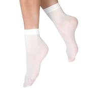 VENEZIANA NUOVA Elastic socks KATRINELLA - Matte socks with elastic band, Opaque, Made of microfibre - Universal size - Bianco