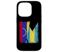 Venezuela Bahamas Half Flag Venezuelan Bahamian Jersey Case for iPhone 14 Pro