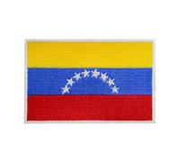 Venezuela Country Flag Patch Iron On Embroidered Applique Patch Venezuela Country Flag Iron On Sew On Emblem Badge