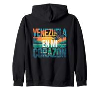 Venezuela en mi Corazón Proud Venezuelan Roots Latino Zip Hoodie
