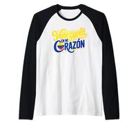 Venezuela en mi Corazon Venezuelan Pride Roots Culture Love Raglan Baseball Tee