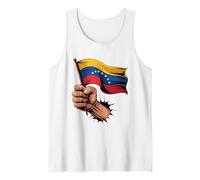 Venezuela Flag Fist Hand Graphic Venezuelan Pride Roots Tank Top