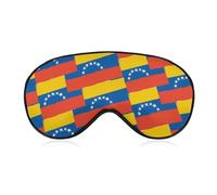 Venezuela Flag Or Banner Printed Sleep Mask for Unisex Adult Soft Night Blindfold with Adjustable Strap