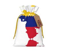 Venezuela Flag Printed Drawstring Gift Bags,Various Sizes, Bulk Plastic Packaging Bags