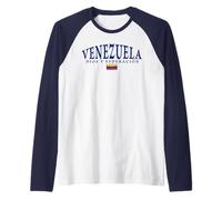 Venezuela God and Federation Raglan Baseball Tee
