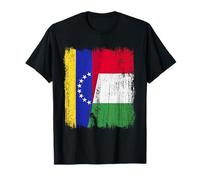 Venezuela Italy Half Flag Proud Venezuelan Italian Pride T-Shirt