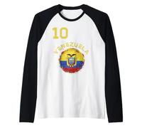 Venezuela - La Vinotinto Team Soccer Design for Venezuelans Raglan Baseball Tee