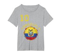 Venezuela - La Vinotinto Team Soccer Design for Venezuelans T-Shirt, Women's Plus, Heather Grey, 2X