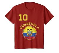 Venezuela - La Vinotinto Team Soccer Design for Venezuelans T-Shirt, Youth, Cranberry Red, 4T