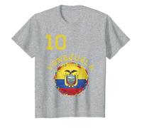 Venezuela - La Vinotinto Team Soccer Design for Venezuelans T-Shirt, Youth, Heather Grey, Large