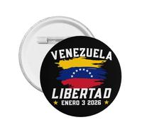 Venezuela Libertad Enero 3 2026 pins Freedom Democracy Metal Pin Badge 1 Pcs