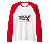 Venezuela Maria Corina Machado Raglan Baseball Tee