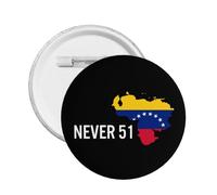 Venezuela Never 51st State Pins Button Badges Pin For Clothes Backpack Hat Brooch