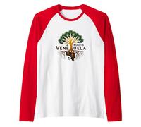 Venezuela Roots: Heritage Pride for Expats and Locals Raglan Baseball Tee, Men, Red/White, XL