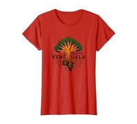 Venezuela Roots: Heritage Pride for Expats and Locals T-Shirt, Women, Red, XS