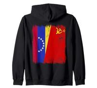 Venezuela Soviet Union Flag Venezuelan CCCP Heritage Zip Hoodie
