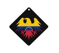 Venezuelan Ea-gles Flag Car Air Freshener Aromatherapy Tablets Hanging Scented Cards for Rooms Bathrooms Wardrobe Rhombus