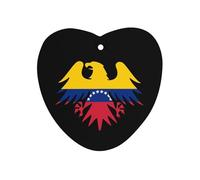 Venezuelan Ea-gles Flag Car Air Freshener Aromatherapy Tablets Hanging Scented Cards for Rooms Bathrooms Wardrobe Love form