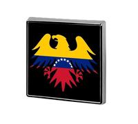 Venezuelan Ea-gles Flag Square Badge Pin Metal Memorial Brooch Button Lapel Pins for Backpack Wedding