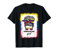 Venezuelan Girl For Women Girls Venezuela Flag Venezolana T-Shirt