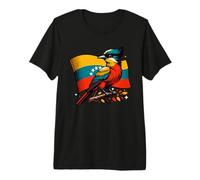 Venezuelan Troupial Venezuela Flag Premium T-Shirt