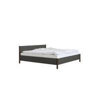 Veng Bed Frame 140x200 Dark Grey/Smoked Oak