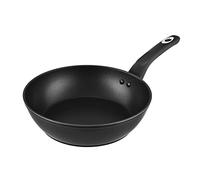 Venga! Deep Frying Pan, 24 cm Diameter, 2.2 L Capacity, Non-Stick Coated, Dishwasher Safe, Soft-Touch Ergonomic Handle, Black/Silver, VG PAN 3010