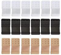 VENGABY 18 Pack Women's Bra Extender, Bra Strap Extenders Extensions Elastic Extender, Soft and Comfortable (3 Rows x 3 Hooks)