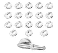 VENGABY 18Pcs Door Handle Stopper, Stops Bump, Bumper Wall Guard, Protector Small Clear, Rubber, Transparent Colour Silicone for Bathroom, Bedroom, Office, Living Room, Kitchen, Toilet (18mm)