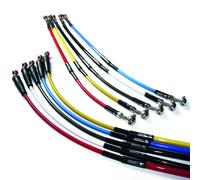 VENHILL Front Brake Hose Black/Silver Banjo Yamaha WR250F/450F, black
