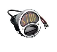 VENHIRL Motorcycle Tail Brake Light Plate Round Rear Lamp Motorbike Accessories For Scramble Rear Tail Light Brake Light