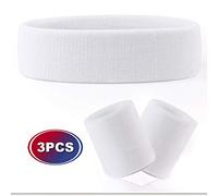 VENI MASEE Sportline Thick Solid Color Sweatband Set