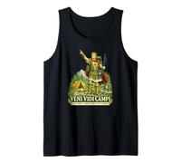 Veni Vidi Campi Funny Camping Roman Soldier Latin Pun Tank Top